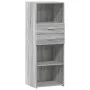 Aparador alto madera de ingeniería gris Sonoma 45x42,5x124 cm de , Aparadores - Ref: Foro24-846171, Precio: 77,80 €, Descuent...
