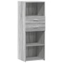 Aparador alto madera de ingeniería gris Sonoma 45x42,5x124 cm by , Sideboards - Ref: Foro24-846171, Price: 78,82 €, Discount: %