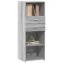 Aparador alto madera de ingeniería gris Sonoma 45x42,5x124 cm de , Aparadores - Ref: Foro24-846171, Precio: 77,80 €, Descuent...