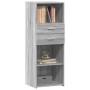 Aparador alto madera de ingeniería gris Sonoma 45x42,5x124 cm by , Sideboards - Ref: Foro24-846171, Price: 78,82 €, Discount: %