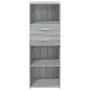 Aparador alto madera de ingeniería gris Sonoma 45x42,5x124 cm de , Aparadores - Ref: Foro24-846171, Precio: 77,80 €, Descuent...