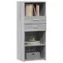 Aparador alto madera de ingeniería gris Sonoma 50x42,5x124 cm von , Sideboards - Ref: Foro24-846178, Preis: 80,19 €, Rabatt: %