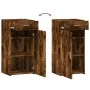 Aparador madera de ingeniería roble ahumado 45x42,5x93 cm by , Sideboards - Ref: Foro24-846289, Price: 76,19 €, Discount: %
