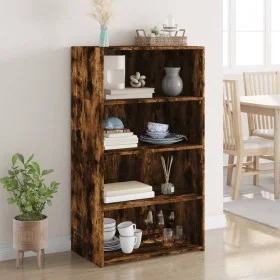Hoher Schrank aus geräucherter Eichen-Ingenieurholz 70x41x124 cm. von , Sideboards - Ref: Foro24-846408, Preis: 78,36 €, Raba...