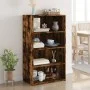 Aparador alto madera de ingeniería roble ahumado 70x41x124 cm by , Sideboards - Ref: Foro24-846408, Price: 78,35 €, Discount: %