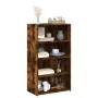 Hoher Schrank aus geräucherter Eichen-Ingenieurholz 70x41x124 cm. von , Sideboards - Ref: Foro24-846408, Preis: 79,45 €, Raba...