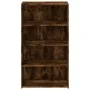 Aparador alto madera de ingeniería roble ahumado 70x41x124 cm by , Sideboards - Ref: Foro24-846408, Price: 78,35 €, Discount: %