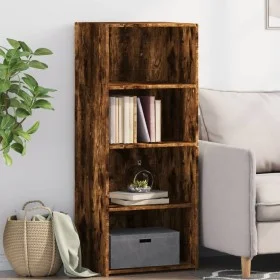 Aparador alto madera de ingeniería roble ahumado 50x41x124 cm by , Sideboards - Ref: Foro24-846401, Price: 70,86 €, Discount: %