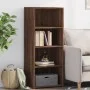 Aparador alto madera de ingeniería marrón roble 50x41x124 cm by , Sideboards - Ref: Foro24-846403, Price: 80,22 €, Discount: %