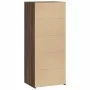 Aparador alto madera de ingeniería marrón roble 50x41x124 cm by , Sideboards - Ref: Foro24-846403, Price: 80,22 €, Discount: %