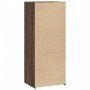 Aparador alto madera de ingeniería marrón roble 50x41x124 cm by , Sideboards - Ref: Foro24-846403, Price: 81,48 €, Discount: %