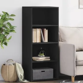 Aparador alto madera de ingeniería negro 50x41x124 cm by , Sideboards - Ref: Foro24-846398, Price: 69,72 €, Discount: %