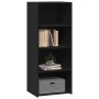 Aparador alto madera de ingeniería negro 50x41x124 cm by , Sideboards - Ref: Foro24-846398, Price: 71,03 €, Discount: %