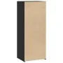 Aparador alto madera de ingeniería negro 50x41x124 cm by , Sideboards - Ref: Foro24-846398, Price: 71,03 €, Discount: %