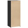 Aparador alto madera de ingeniería negro 50x41x124 cm by , Sideboards - Ref: Foro24-846398, Price: 71,03 €, Discount: %