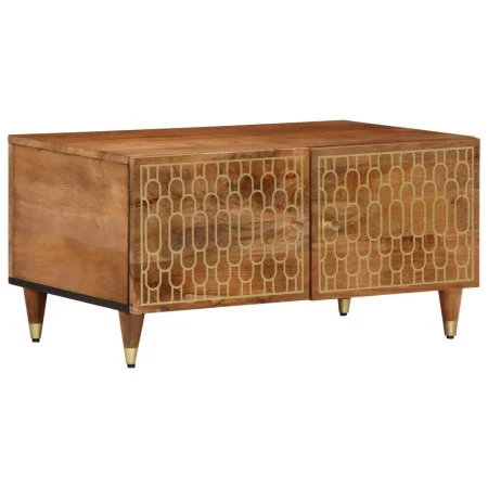 Mesa de centro de madera maciza de mango 80x50x40 cm by , Coffee table - Ref: Foro24-358289, Price: 102,61 €, Discount: %