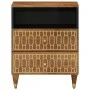 Mesita de noche madera maciza de mango 50x33x62 cm by , Nightstands - Ref: Foro24-358294, Price: 115,23 €, Discount: %