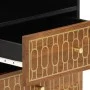 Mesita de noche madera maciza de mango 50x33x62 cm by , Nightstands - Ref: Foro24-358294, Price: 115,23 €, Discount: %