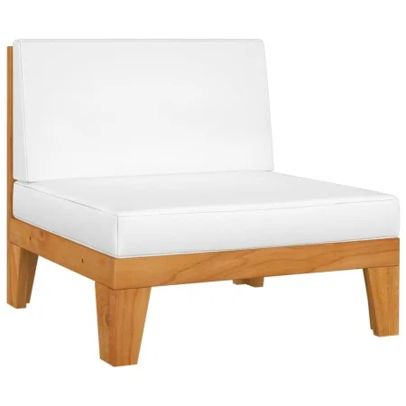Zentrales Sofa und Kissen cremeweißes Akazienholz von vidaXL, Modulare Sofas für den Außenbereich - Ref: Foro24-312150, Preis...