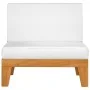 Zentrales Sofa und Kissen cremeweißes Akazienholz von vidaXL, Modulare Sofas für den Außenbereich - Ref: Foro24-312150, Preis...