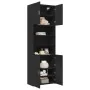 Aparador alto madera de ingeniería negro 80x42,5x249 cm de , Aparadores - Ref: Foro24-3281358, Precio: 271,27 €, Descuento: %