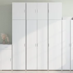 Hoher Schrank aus weißem Ingenieurholz 80x42,5x249 cm von , Sideboards - Ref: Foro24-3281364, Preis: 287,91 €, Rabatt: %