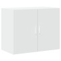 Aparador alto madera de ingeniería blanco 80x42,5x249 cm by , Sideboards - Ref: Foro24-3281364, Price: 282,27 €, Discount: %
