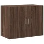 Aparador alto madera de ingeniería marrón roble 80x42,5x249 cm de , Aparadores - Ref: Foro24-3281370, Precio: 258,19 €, Descu...