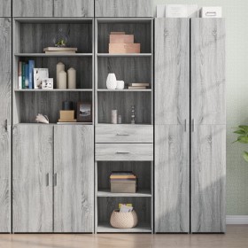 Aparador de madera de ingeniería gris Sonoma 50x42,5x185 cm by , Sideboards - Ref: Foro24-3281460, Price: 140,49 €, Discount: %