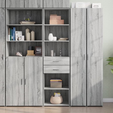 Ingenieurholz-Sideboard in Sonoma-Grau 50x42,5x185 cm von , Sideboards - Ref: Foro24-3281460, Preis: 140,49 €, Rabatt: %