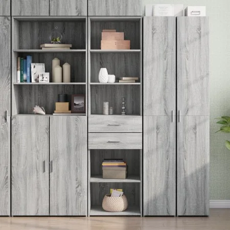 Ingenieurholz-Sideboard in Sonoma-Grau 50x42,5x185 cm von , Sideboards - Ref: Foro24-3281460, Preis: 138,32 €, Rabatt: %