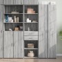 Aparador de madera de ingeniería gris Sonoma 50x42,5x185 cm by , Sideboards - Ref: Foro24-3281460, Price: 140,49 €, Discount: %
