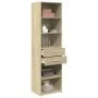 Aparador de madera de ingeniería roble Sonoma 50x42,5x185 cm by , Sideboards - Ref: Foro24-3281457, Price: 131,25 €, Discount: %