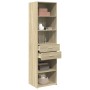 Aparador de madera de ingeniería roble Sonoma 50x42,5x185 cm by , Sideboards - Ref: Foro24-3281457, Price: 133,26 €, Discount: %