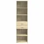 Aparador de madera de ingeniería roble Sonoma 50x42,5x185 cm by , Sideboards - Ref: Foro24-3281457, Price: 131,25 €, Discount: %