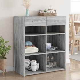 Ingenieurholz-Sideboard in Sonoma-Grau 80x42,5x93 cm von , Sideboards - Ref: Foro24-3281481, Preis: 98,99 €, Rabatt: %
