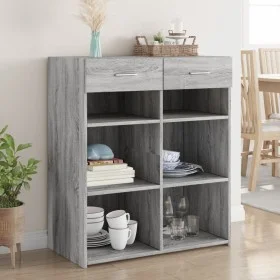 Ingenieurholz-Sideboard in Sonoma-Grau 80x42,5x93 cm von , Sideboards - Ref: Foro24-3281481, Preis: 97,09 €, Rabatt: %