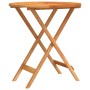 Mesa jardín plegable madera maciza de eucalipto Ø60x75 cm