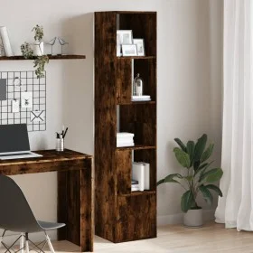 Rauchige Eichenholz-Ingenieurholzregal 40x36x189 cm von , Bücherregale und Regale - Ref: Foro24-848245, Preis: 77,09 €, Rabat...