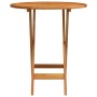 Mesa jardín plegable madera maciza de eucalipto Ø60x75 cm