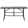 Gartentisch 140x80x74 cm aus schwarzem Kunststoff-Rattan von , Gartentische - Ref: Foro24-318713, Preis: 126,38 €, Rabatt: %