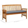 Gartenbank mit Kissen aus massivem Akazienholz 147 cm von vidaXL, Gartenbänke - Ref: Foro24-312135, Preis: 176,81 €, Rabatt: %