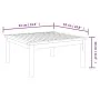 Solid acacia wood garden table 63x63x30 cm by vidaXL, Modular outdoor sofas - Ref: Foro24-312431, Price: 56,51 €, Discount: %