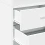 Aparador de madera de ingeniería blanco 45x42,5x185 cm by , Sideboards - Ref: Foro24-3281448, Price: 138,94 €, Discount: %