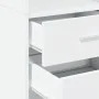 Aparador de madera de ingeniería blanco 40x42,5x185 cm by , Sideboards - Ref: Foro24-3281441, Price: 131,15 €, Discount: %