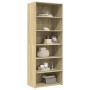 Aparador alto madera de ingeniería roble Sonoma 70x41x185 cm de , Aparadores - Ref: Foro24-3281689, Precio: 128,65 €
