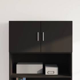 Wandschrank aus schwarzem Ingenieurholz 80x42,5x40 cm von , Sideboards - Ref: Foro24-846125, Preis: 61,70 €, Rabatt: %