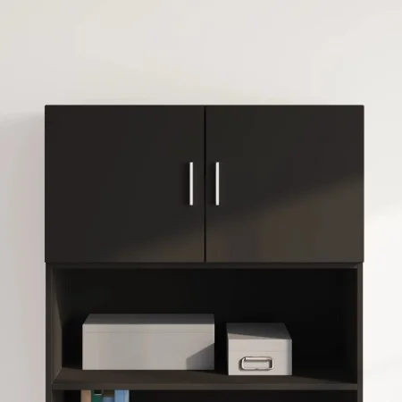 Wandschrank aus schwarzem Ingenieurholz 80x42,5x40 cm von , Sideboards - Ref: Foro24-846125, Preis: 61,00 €, Rabatt: %