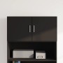 Wandschrank aus schwarzem Ingenieurholz 80x42,5x40 cm von , Sideboards - Ref: Foro24-846125, Preis: 61,76 €, Rabatt: %