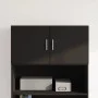 Wandschrank aus schwarzem Ingenieurholz 80x42,5x40 cm von , Sideboards - Ref: Foro24-846125, Preis: 61,00 €, Rabatt: %